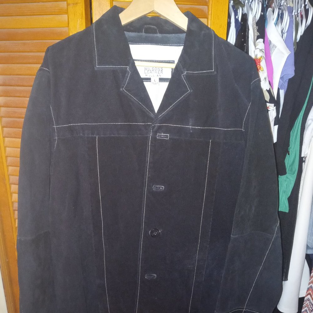Wilson Leather black suede jacket